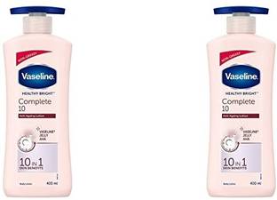 Vaseline HEALTHY BRIGHT COMPLETE 10 ANTI AGEING LOTION 400 ML X 2