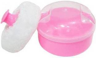 SIYAA Powder Puff with Case for Kids with Box Holder Container Pack Of 1