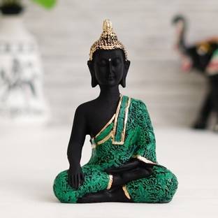 Royalbox Buddha Statue For Home Living Room Vastu Statue Decorative Showpiece  -  13 cm