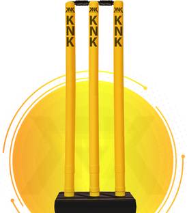 KNK Cricket Wickets , Cricket Stump , Plastic Wickets (Yellow)