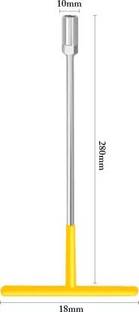 JMD Tools heavy metal super socket tool 10mm T SHAPE spanner Single Sided T Type Wrench