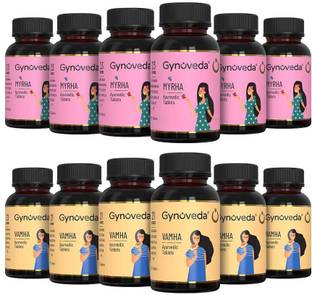 Gynoveda PCOS, PCOD With Delayed Periods Ayurvedic Tablets, Treat Root Cause 1440 Tablets