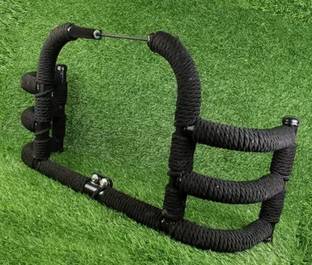 WHEETOYKART FRONT AIRFLY LEG CRASH GUARD WITH BLACK ROPE ROYAL ENFIELD METEOR,REBORN