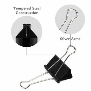Msquare Supplies NA 19MM Stainless Steel BINDER CLIP
