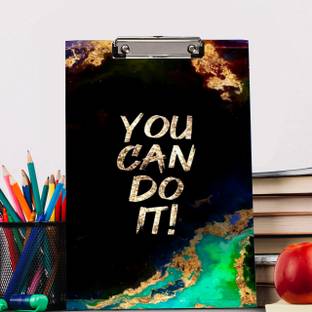Creative Print Solution You can do it Digital Reprint Clip Board Exam Pad (14x9.5 Inches)