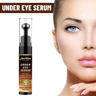 AroMine Improved Under Eye Roll On Serum For Dark Circles, Puffiness, Wrinkles -