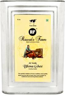Rawat's Farm A2 Bilona Cow Ghee Made by Curd Churning Bilona Method Ghee Can