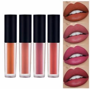 teayason Insta Beauty Super Stay Water Proof Sensational Liquid Matte Lipstick,A Set of 4