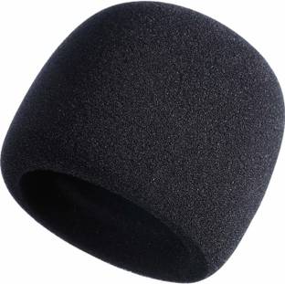 KHALSA MUSICAL Black Microphone Windscreen Mic Foam (Black) mic Foam