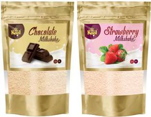 Mr.Kool Chocolate & Strawberry Flavors Milkshake Powder 100gm.Pack of 2 Combo.