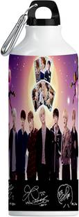 PrintingZone Bts Sipper Bts Water Bottle Bts Army Sipper For Girls Boys School Bottle(J) 600 ml Water Bottle