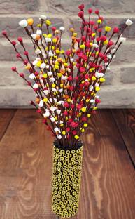 fab n Style Handmade mini Multicolor, Red, Orange, Yellow, White Rose, Orchids Artificial Flower