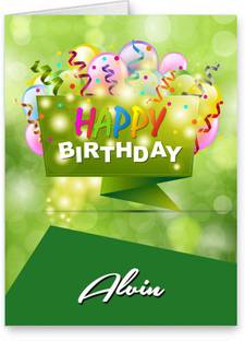 Midas Craft Happy Birthday Alvin Best Wishes Quotes 25 Greeting Card