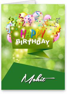 Midas Craft Happy Birthday Mohit Best Wishes Quotes 25 Greeting Card