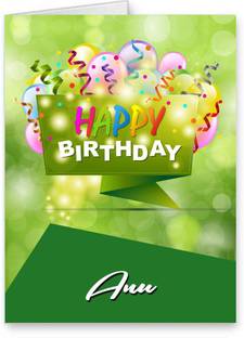 Midas Craft Happy Birthday Anu Best Wishes Quotes 25 Greeting Card