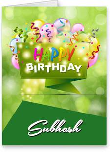 Midas Craft Happy Birthday Subhash Best Wishes Quotes 25 Greeting Card