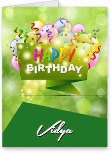 Midas Craft Happy Birthday Vidya Best Wishes Quotes 25 Greeting Card