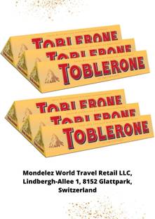 Toblerone Swiss Milk Chocolate With Honey & Almond Nougat (IMPORTED FROM SWITZERLAND) Bars