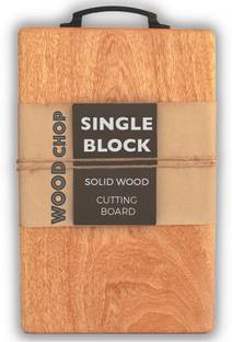 Wood Chop Single Piece Solid Mango Wood Chopping Board (Large, 38 x 23 x 2.5 cm) Wooden Cutting Board