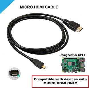 TERABYTE HDMI Cable 1 m Micro HDMI to HDMI Cable 1080p 4K Resolution High Speed (Cannot use with Mobile)