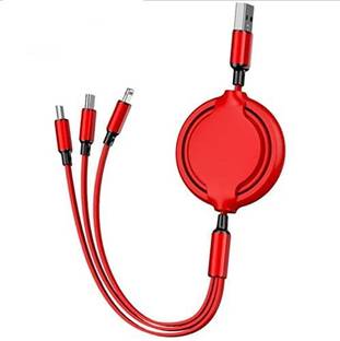 MECKWELL Power Sharing Cable 1 m 3-in-1 Multiple charging cable Compatible Phone/Type C/Micro USB
