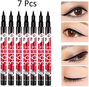NYN HUDA Insta Beauty Water & Smudge Proof 36 Hour Long Lasting Liquid EyeLiner Pack of 7 17.5 g