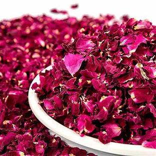 FreshoCartz Sun Dried Rose Petals | Gulab Patti for Skin Care/ Toppings for Sweets (400gm)
