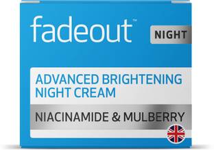 Fadeout Advanced Whitening Night Cream - Brightening Cream With Niacinamide, Hyaluronic Acid, Lactic Acid, and Rosehip Seed Oil
