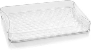 SHIVALAY Diamond Medium Serving Tray Transparent (Set of 1) Tray