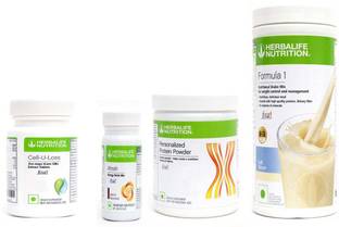 Herbalife Nutrition FORMULA-1SHAKE KULFI-500+PROTEIN POWDER 200+AFRESH -ELACHI-+CELL U LOSS -90 Protein Shake