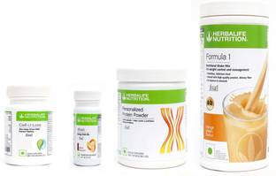 Herbalife Nutrition FORMULA-1SHAKE ORANGE CREAM-+PROTEIN POWDER 200+AFRESH -ELACHI-+CELL U LOSS -90 Protein Shake