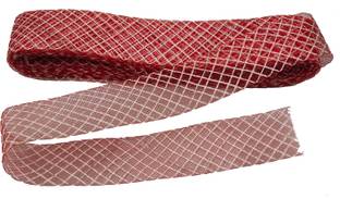 3A Featuretail 2Inch Red Mesh Net Ribbon for Flower Making, Decoration, Gift Packing Red Nylon Ribbon