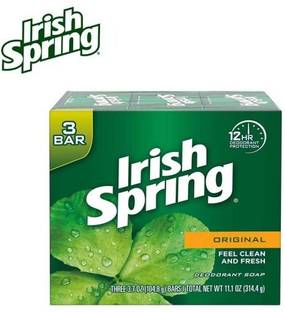 Irish Spring ORIGINAL FEEL CLEAN AND FRESH DEODORANT SOAP 104.8 GM PACK OF 3