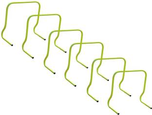 YMD Agility Hurdle 18 inch Set of 6 pcs Football Speed Hurdle for Running School PVC Speed Hurdles