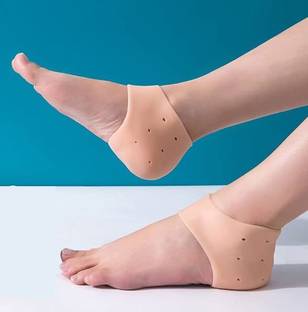 IKK TRADERS Silicone Gel Heel Pad Socks For Heel Swelling Pain Relief