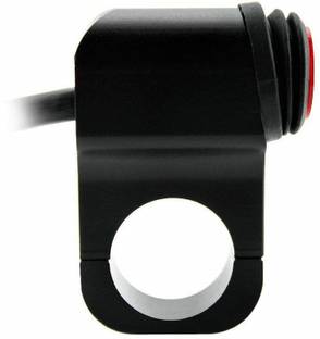 OBEROI'S TRADERS Motorbike All Purpose On/Off Switch with Cable for FogLights/Horn/Hazard Flasher Handle Bar Grip For Universal For Bike Universal For Bike
