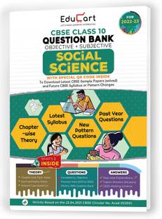 Educart CBSE Class 10 Social Science Question Bank For 2022-23 (OLD)  - With Reduced Syllabus Chart