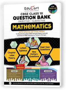 Educart CBSE Class 10 Mathematics Question Bank For 2022-23 (OLD)