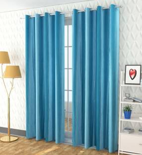 Fabrilia 274 cm (9 ft) Polyester Room Darkening Long Door Curtain (Pack Of 2)