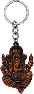 Shiv Jagdamba Hindu God of Beginnings Shree Ganesh Shiva' Son Keychain And Keyring Gift Key Chain