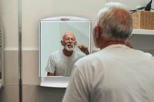 URBAN CHOICE Toothbrush Mirror for washbasin as Bathroom Mirror