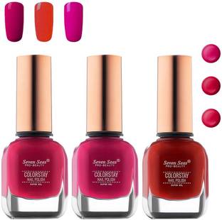 Seven Seas Combo Of Color Stay Nail Polish Set Multicolor