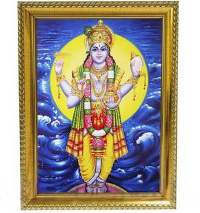 Om Pooja Shop Wood Table Photo Frame