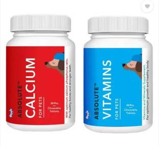 Drools drools Calcium 50 +Vitamin 50 [Combo] Chicken 0.4 kg (2x0.2 kg) Dry Senior, New Born, Adult Dog Food