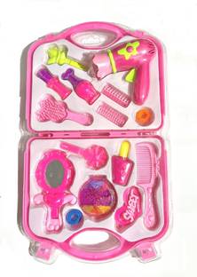 AR KIDS TOYS Make Up Toy Kit Set for Girls ,Pretend and Play ,Role Play Set Pink
