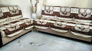 WiseHome Polycotton Floral 10 Seater Sofa Cover