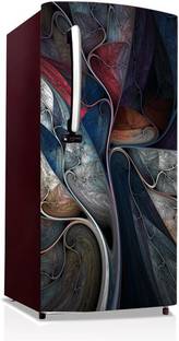 Creative Print Solution 124.46 cm Fridge Sticker Self Adhesive Sticker