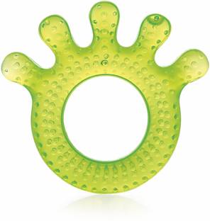 Beebaby Fingers Water Filled Teether with Carry Case, Cooling Teether, BPA free 3M+ Teether