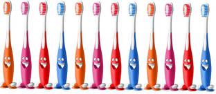 aquawhite Junior Smiley Bristles pack of 12, Health & Personal Care Soft Toothbrush