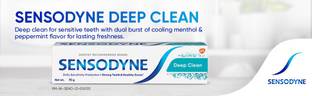 SENSODYNE Toothpaste Deep Clean 70g, Deep Clean For Sensitive Teeth Toothpaste